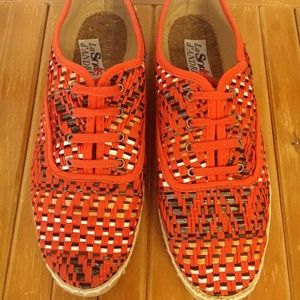 La Souts d'andre | Orange Woven Shoe